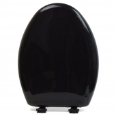 Bemis 1200SLOWT (Black) Premium Plastic Soft-Close Elongated Toilet Seat Bemis